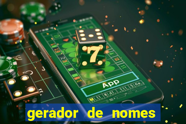 gerador de nomes para jogos